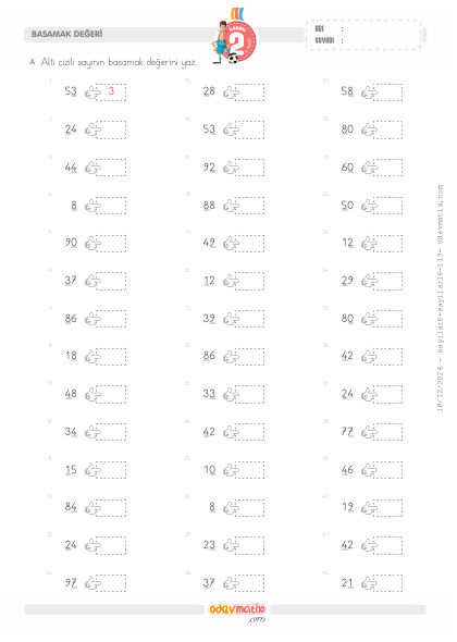 2.S�n�f Basamak De�erini Bulma(2) Etkinli�i