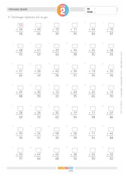 2.S�n�f Toplanan� Bulma(1) Etkinli�i