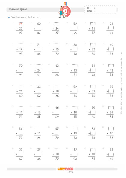 2.S�n�f Ekleneni ve Toplanan� Bulma(4) Etkinli�i