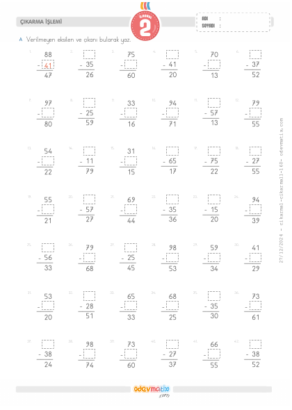 2.S�n�f Eksileni ve ��kan� Bulma(5) Etkinli�i