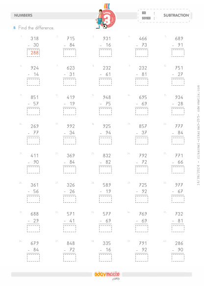 3.S�n�f 3 Basamakl� ile 2 Basamakl� Onluk Bozmal� ��karma ��lemi(4) Etkinli�i