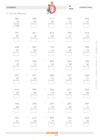 3.S�n�f 3 Basamakl� ile 2 Basamakl� ��karma ��lemi(4) Etkinli�i