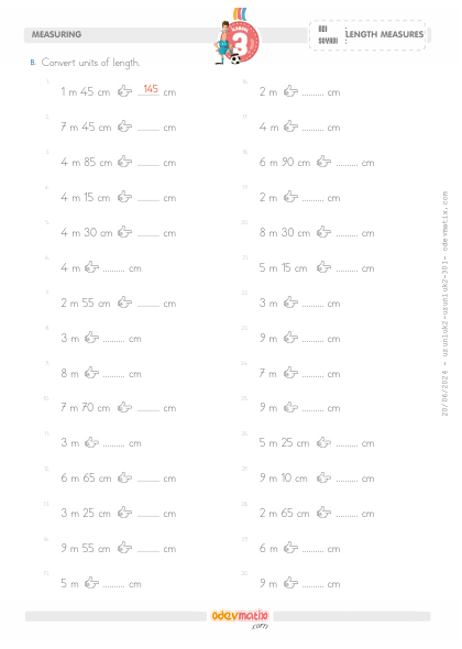 3.S�n�f Metre-Santimetre �evirme(4) Etkinli�i