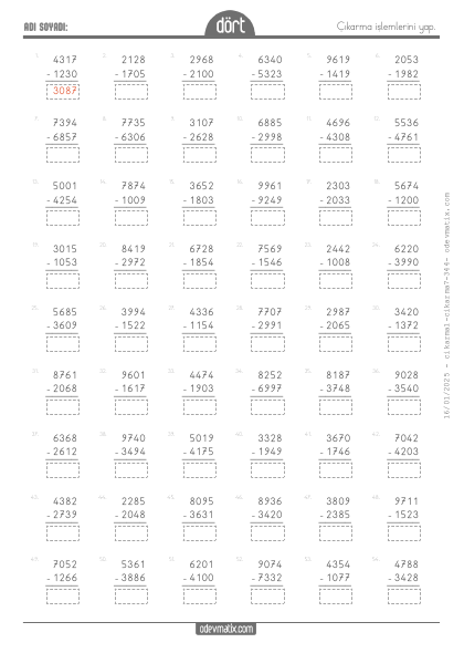 4.S�n�f ��karma ��lemi(2) Etkinli�i