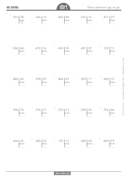 4.S�n�f Kalans�z B�lme(4) Etkinli�i