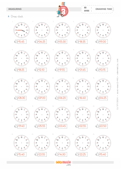 3.S�n�f Saat �izme(4) Etkinli�i