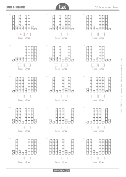 2.S�n�f Onluk ve Birliklerine Ay�rma(1) Etkinli�i