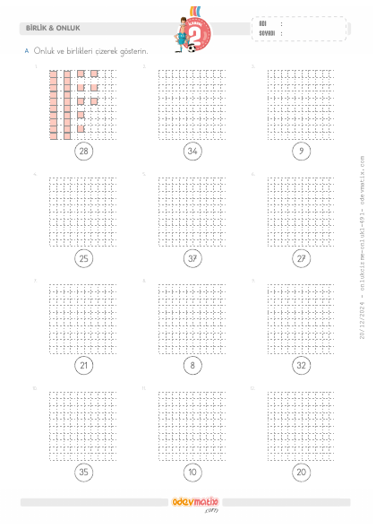 2.S�n�f Onluk ve Birlikleri �izme(2) Etkinli�i