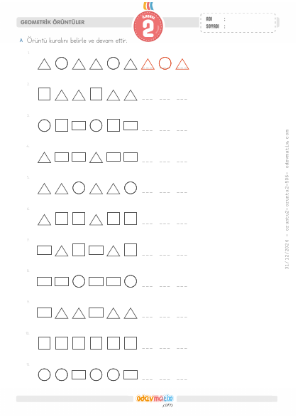 2.S�n�f Geometrik �r�nt�ler(2) Etkinli�i