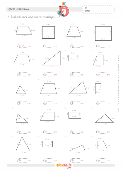 3.S�n�f �evre Hesaplama(2) Etkinli�i
