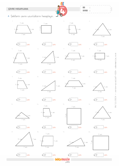 4.S�n�f �evre Hesaplama(5) Etkinli�i