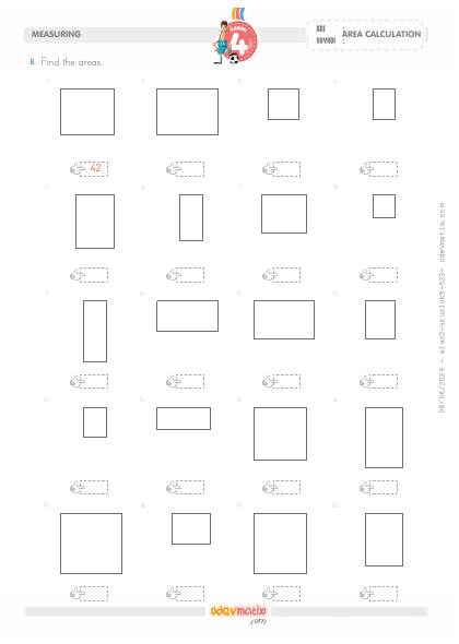 4.S�n�f Kare ve Dikd�rtgenin Alan�n� Hesaplama(2) Etkinli�i