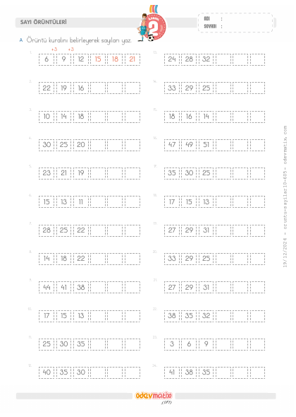 2.S�n�f Kolay Say� �r�nt�leri(1) Etkinli�i