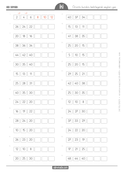 2.S�n�f Kolay Say� �r�nt�leri(2) Etkinli�i