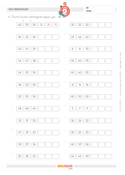 2.S�n�f Kolay Say� �r�nt�leri(3) Etkinli�i