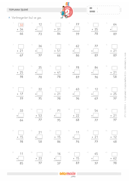 2.S�n�f Eldesiz Ekleneni ve Toplanan� Bulma(1) Etkinli�i