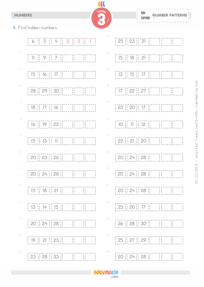 3.S�n�f Say� �r�nt�leri(1) Etkinli�i