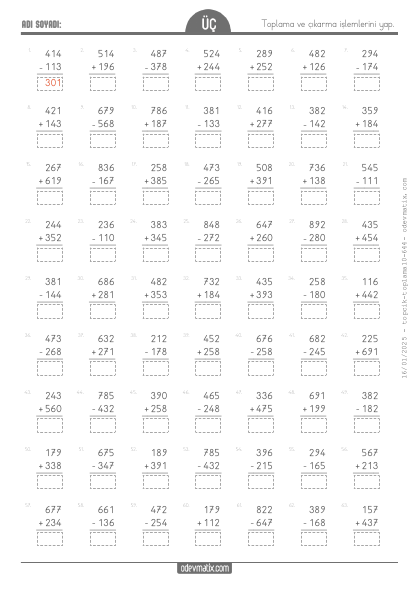 3.S�n�f Kar���k Toplama ve ��karma(5) Etkinli�i