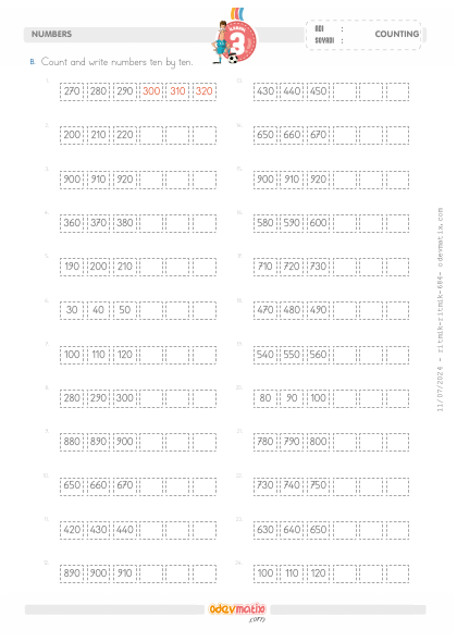 3.S�n�f Onar Kolay �leri Ritmik Sayma(3) Etkinli�i