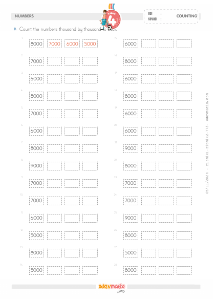 4.S�n�f Biner Geri Ritmik Sayma(2) Etkinli�i