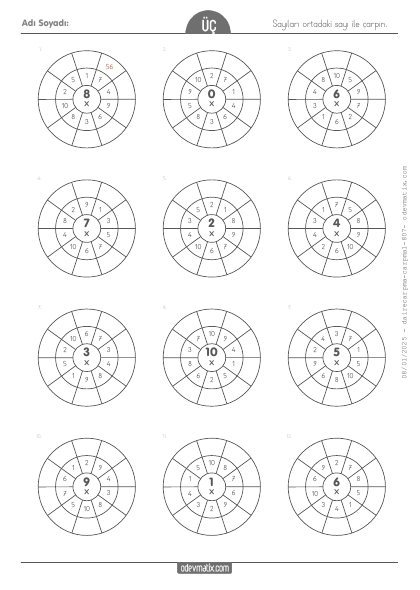 3.S�n�f Dairesel �arpma ��lemi(2) Etkinli�i